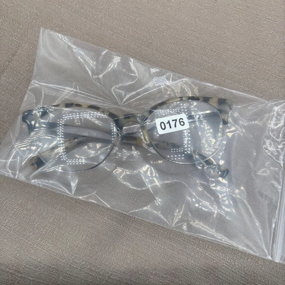 Georgina C5 Cat Eye Eyeglasses Gunmetal Tortoiseshell 51-18-135 Semi-Rimless